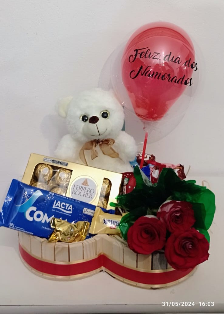 CESTA TEMATICA DIA DOS NAMORADOS