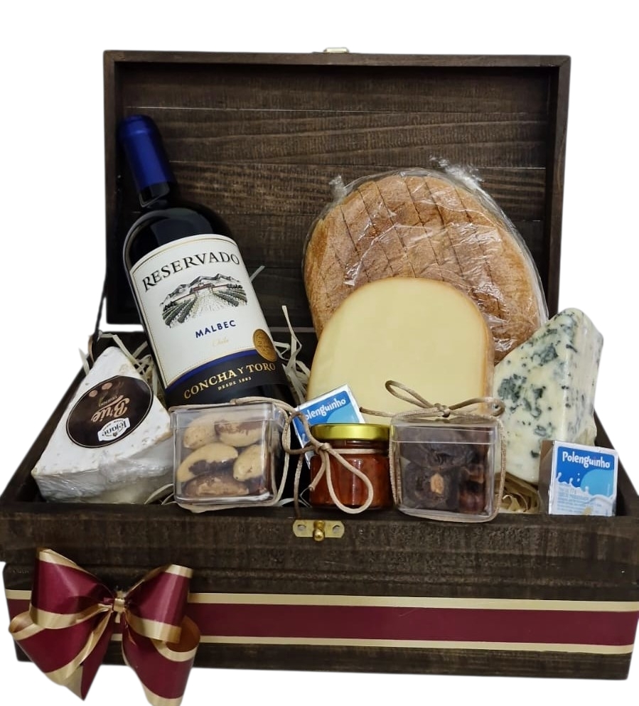 CESTA DE QUEIJOS E VINHOS DEGUSTANDO COM EXCEL�NCIA 